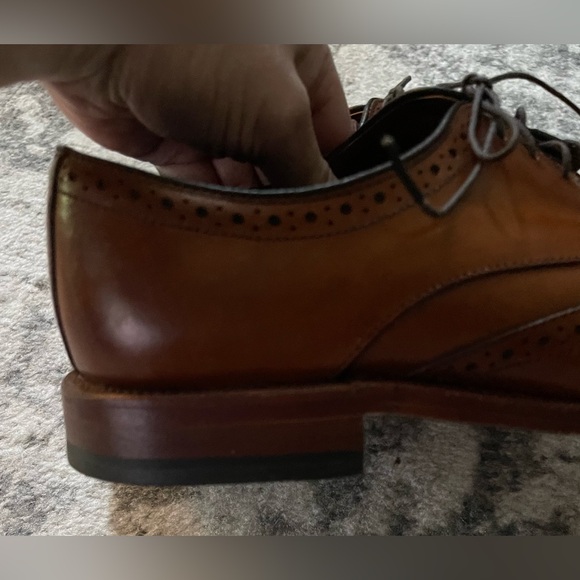 Allen Edmunds Bel Air Cognac Oxford Shoes Size 9.5 D - Picture 5 of 13